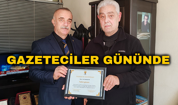 AK Parti Pazar İlçe Teşkilatından Haber Güven’e Teşekkür Belgesi