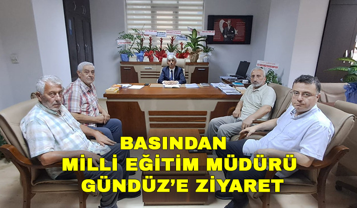 Basından Pazar İlçe Milli Eğitim Müdürü Gündüz’e Hayırlı Olsun Ziyareti