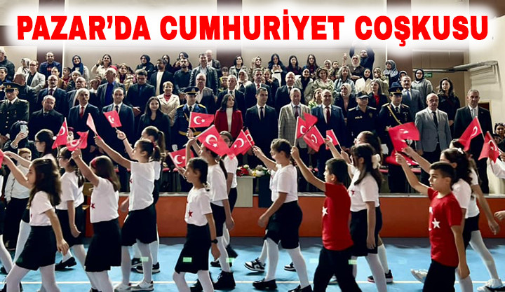 Cumhuriyet Bayramı Pazar'da Coşkuyla ve Etkinliklerle Kutlandı