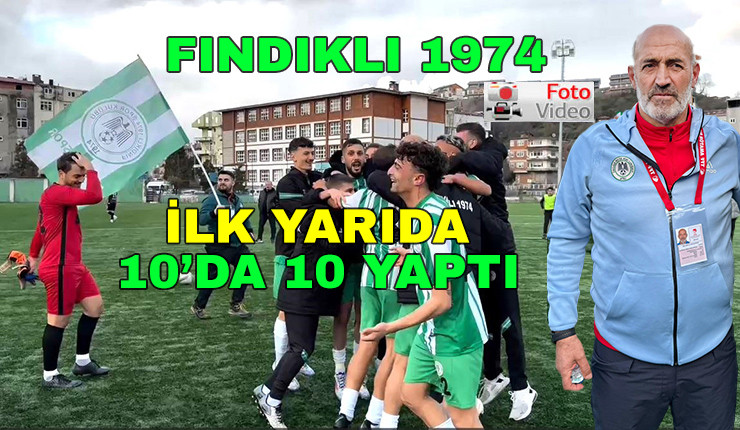 Fındıklı 1974 Sezonun İlk Yarısında Tüm Maçlarını Kazandı