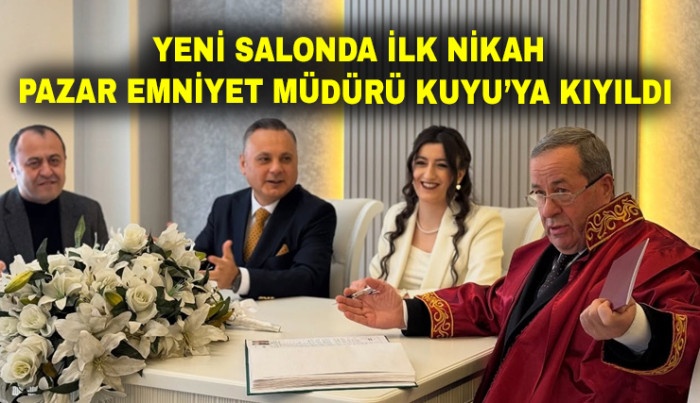 Pazar Belediyesi Yeni Nikâh Salonu Hizmete Açıldı