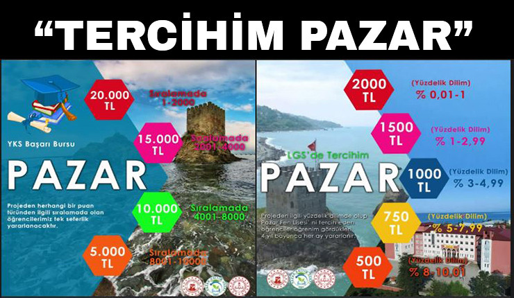 Pazar Kaymakamlığı’ndan Pazarlı Öğrencilere Burs