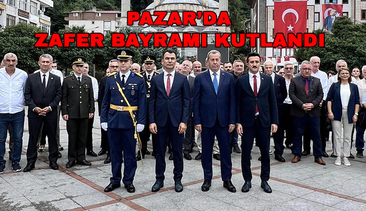 Pazar’da 30 Ağustos Zafer Bayramı Törenle Kutlandı