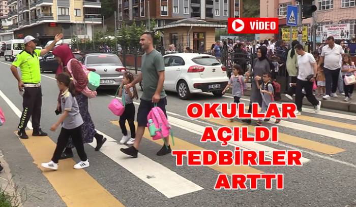 Rize Emniyetten Okul Önlerinde Sıkı Güvenlik Tedbirleri